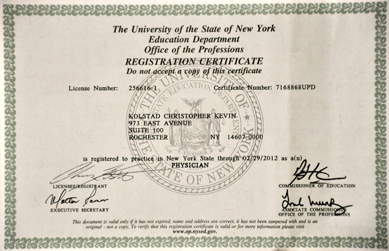 New York Medical License